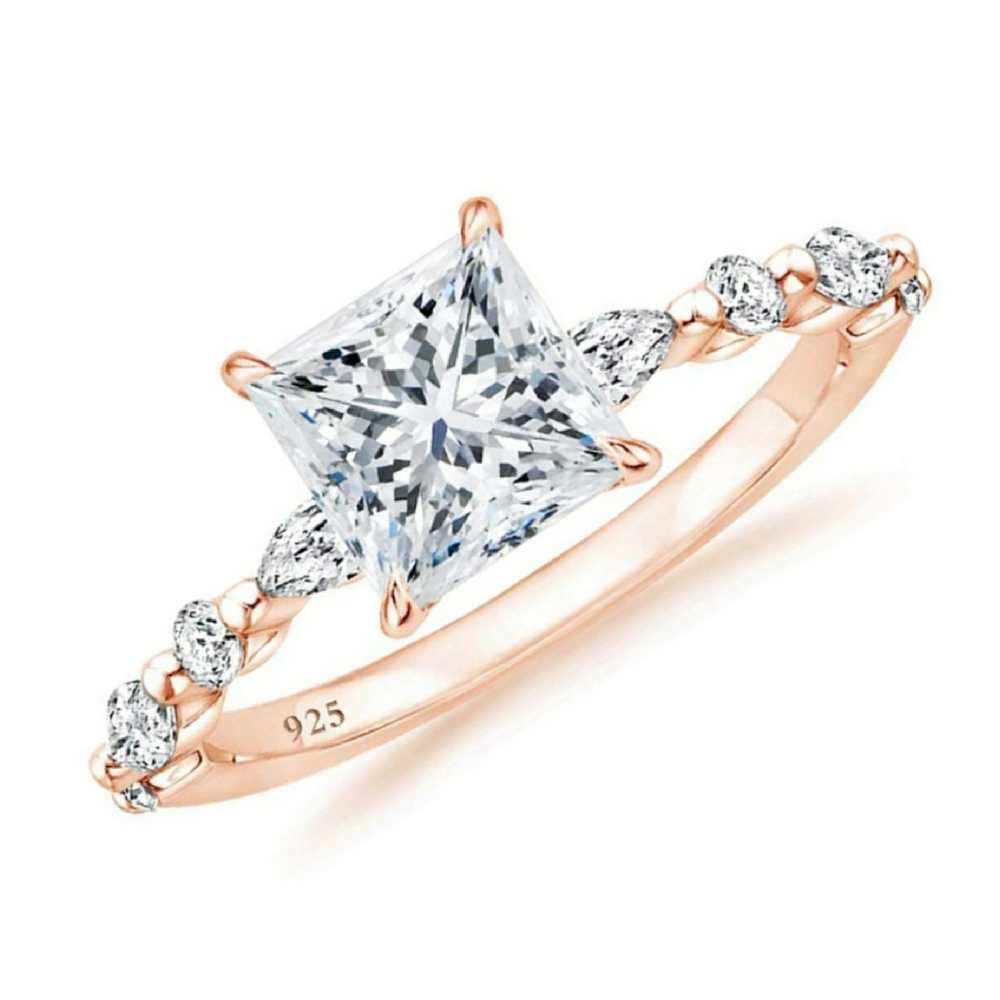 🌟STUNNING❣️ 925 SterlingSilver / RoseGold RING